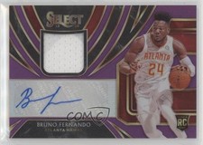 2019-20 Panini Select Rookie Jersey Purple Prizm 71/99 Bruno Fernando Auto s3g