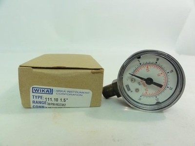 205790 New-No Box; Wika 9691915 GAUGE - TYPE 111.10 - 30 PSI - SIZE 1.5''