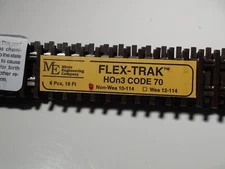 HON3 Micro-Engineering #10-114 HON3 SCALE Code 70 Flex Track NON WEATHERED