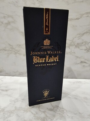 Johnny Walker Blue Label Scotch Whiskey 750 12.25'' Box ONLY w Slip Case See Pics