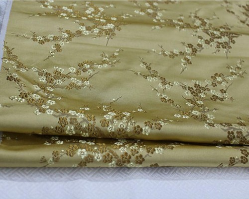 Faux Silk Brocade(Plum Flora blossom)Jacquard Damask Kimono Fabric Material*Bu4 - Picture 39 of 54
