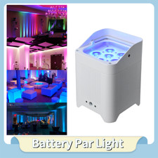LED 6x18W RGBWA UV Battery Powered WIRELESS DMX Par Can DJ Uplighting Up Lights