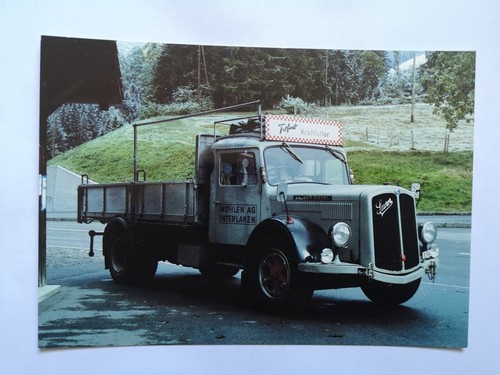 SAURER S 4C 1956 LASTWAGEN LKW AUTO VINTAGE TRUCKS OLDTIMER CAR ANSICHTSKARTE AK - Bild 1 von 2