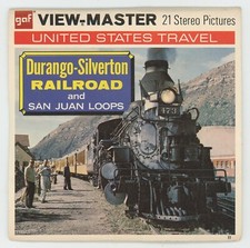 Durango Silverton Railroad and San Juan Loops Colorado GAF View-Master Exc.