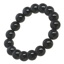 Magnetic Hematite Bracelet Pain Relief Energy Powerfull 12MM Bead Elastic G6
