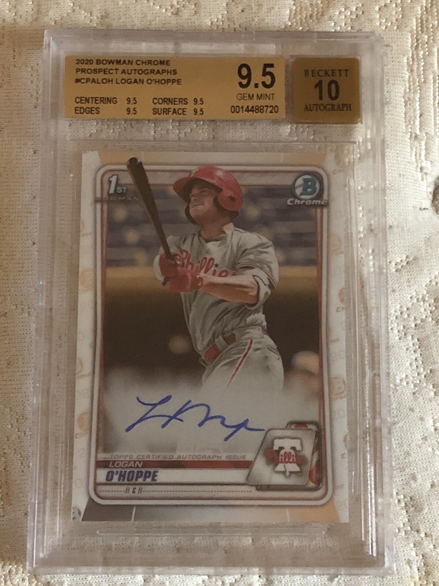 大活躍　Logan O’Hoppe 直筆サイン　オホッピー2020 Chrome LOGAN O'HOPPE SIGNED 2020 1st BOWMAN CHROME 1ST LA ANGELS CATCHER