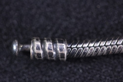 Pandora .925 Sterling Silver Bracelet & 2 Pandora Glass Beads Charms - Picture 15 of 23