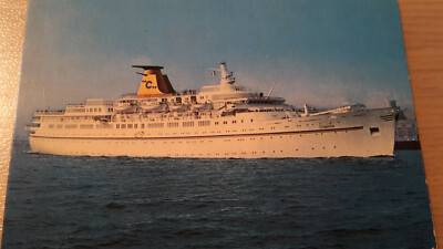 Postkarte Passagierschiff Daphne Reederei Costa 28.05.1980 gel_