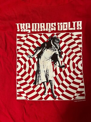 Mars Volta T Shirt Authentic 2005 TANK 20 inch Chest Bird Lady Optical Illusion