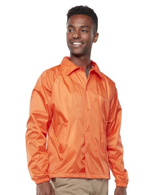 AUGUSTA Sportswear Coach&#039;s Nylon Jacket Men&#039;s Small Orange Resistant 3100 | eBay