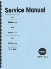 Minolta XG7, XG2, XGE Service  Repair Manual Reprint