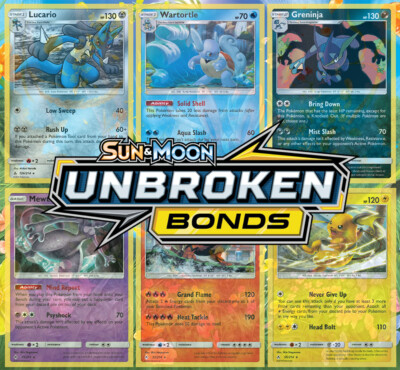 pokemon unbroken bonds card list price Amazon.com: Pokemon TCG: Sun & Moon Unbroken Bonds 3-Pack Blister : Toys &  Games main image 0