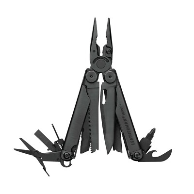 Leatherman Wave plus + black Mehrzweckzange DIY Wandern Made in USA