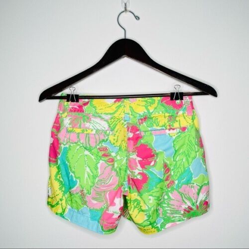Corto LILLY PULITZER Talla 00 Impreso de Hibisco The Callahan L14 - Imagen 3 de 12