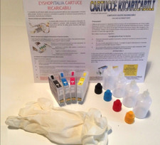 4 CARTUCCE RICARICABILI COMPATIBILI PER EPSON STAMPANTE XP-212 NERO E COLORI