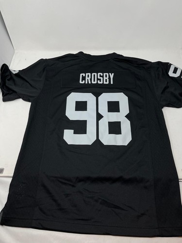 Nike Maxx Crosby Las Vegas Raiders NFL Juego Camiseta Juvenil Talla 14/16 Grande - Imagen 2 de 5