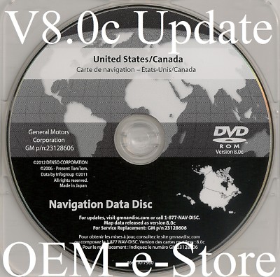 2008 2009 2010 2011 GMC Sierra Yukon XL Hybrid Navigation DVD Map V8.0c Update
