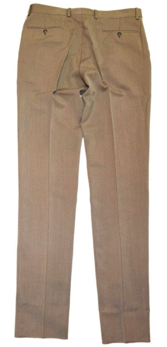 $425 Polo Ralph Lauren Mens Flat Front Gabardine Wool Dress