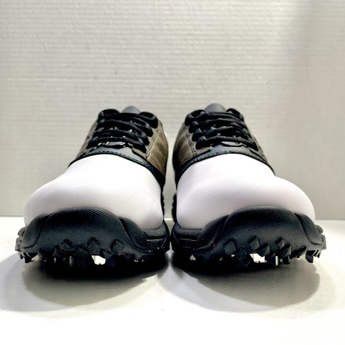 FootJoy GreenJoy 45516 weiß/braun Leder Herren Golf weiche Spike Schuhe Größe 9M - Bild 7 von 10