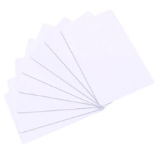 100 Pack-Premium Blank PVC Cards CR80 30Mil CR8030 Graphic Quality White Plas...