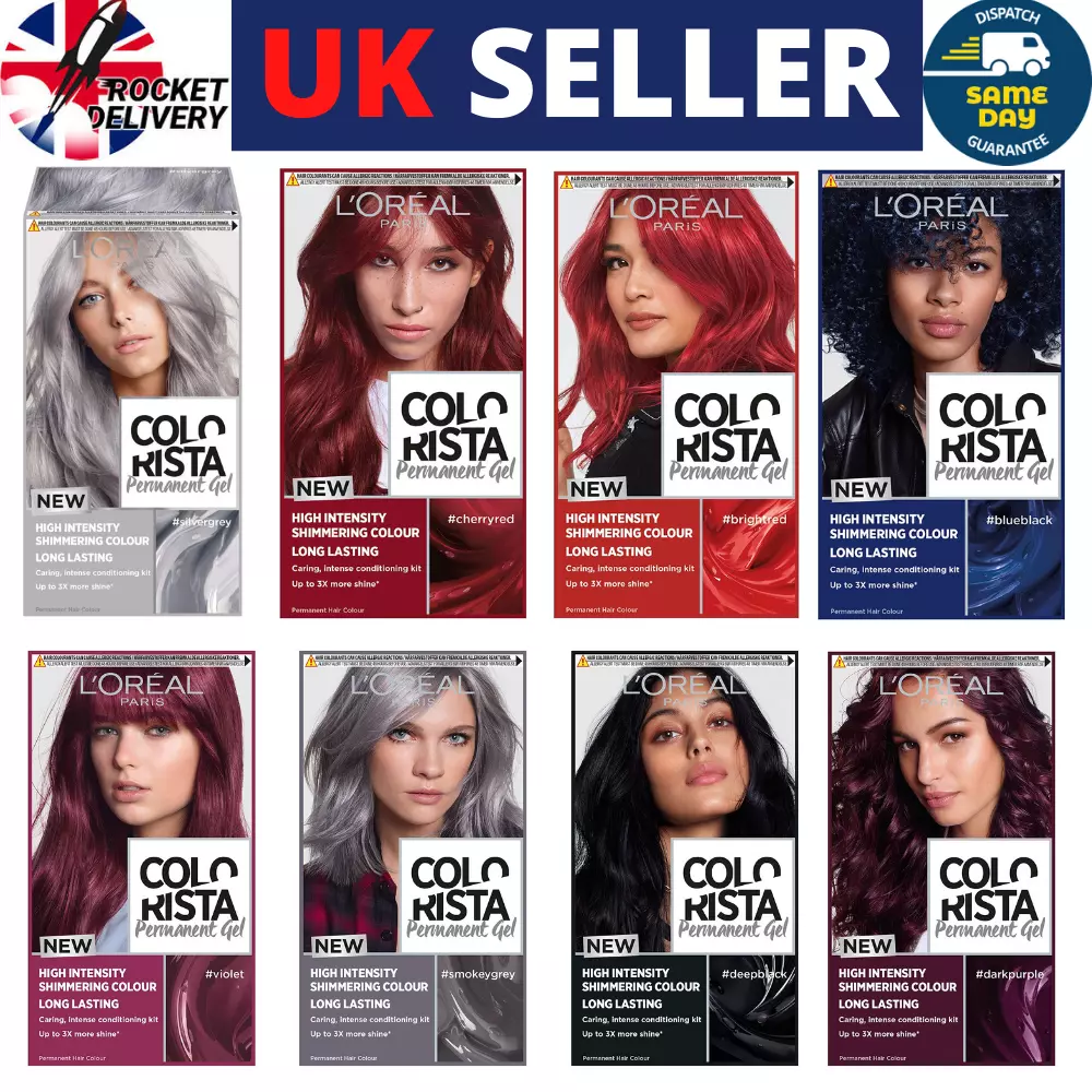 L Oreal Paris Colorista Permanent Hair Dye Gel Long Lasting Hair All Color