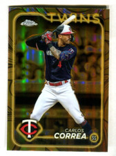 2024 Topps Chrome Gilded Collection Gold Ref #92 Carlos Correa 66/99 A47 453