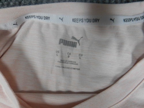 puma Womens Shirt Large pink pullover stretch dry - Picture 7 of 12