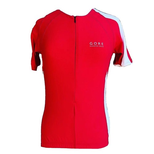 Gore Bike Wear Cyclisme Zip Jersey Homme Femme Unisexe M Rouge Blanc