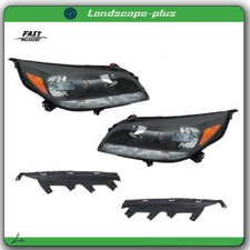 Fit For Chevy Malibu Ls Lt 2013-2016 Headlight Left Right Assembly Set Black Fit For Chevy Malibu Ls Lt 2013-2016 Headlight Left Right Assembly Set Black