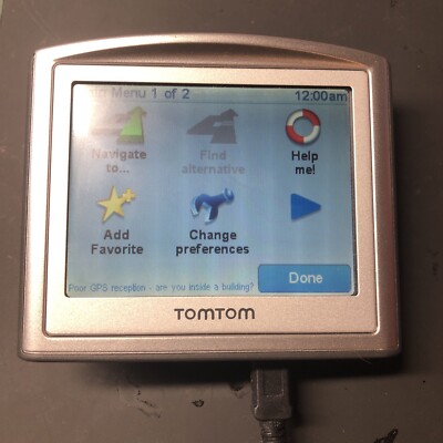 Used Ebay Gps Tomtom One GPS Unit Portable Car Navigator N14644 + USB Cord Used | eBay