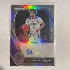 2021 Prizm Draft Picks Brandon Rachal Silver Auto No.DP-BRA