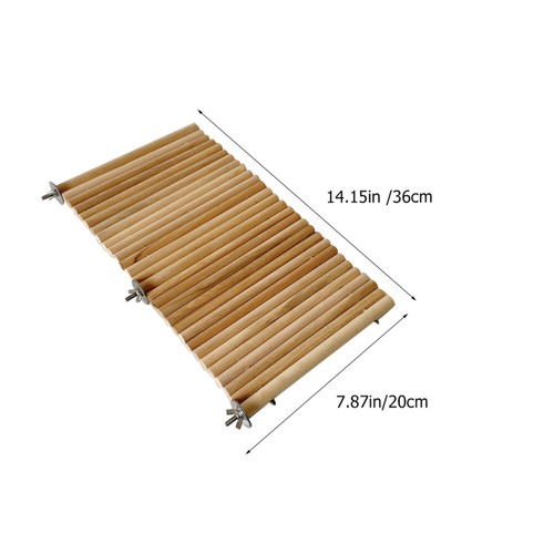 Tablero de madera para hámster conejillo de indias plataforma madera tabla para hámster jaula juguete - Imagen 11 de 12