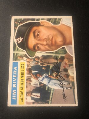 1956 Topps Jim Rivera (Gray Back) #70 EX