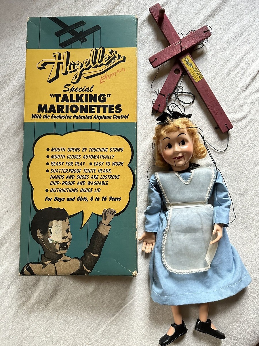Antique Alice In wonderland Hazelle's Special Talking Marionette