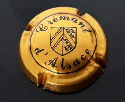 Generic CRÉMANT D'ALSACE muzzle plate VGC Alsatian coat of arms