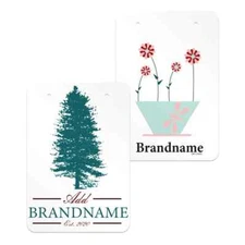 100 pcs Matte White 2-3/4" x 4" Custom Printed Jewelry Earring Display Cards