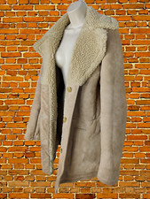 Women H&m Maison Martin Margiela Reversible Coat Uk 14 Suede Shearling Sheepskin