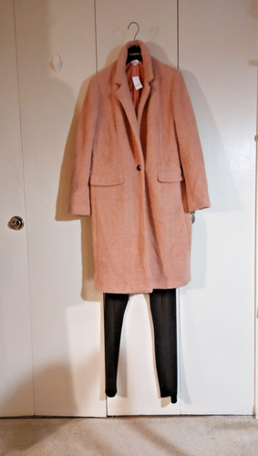 Talbots Fluffy Nylon Polyester Light Pink Woman Coat sz M NEW! - Picture 16 of 20