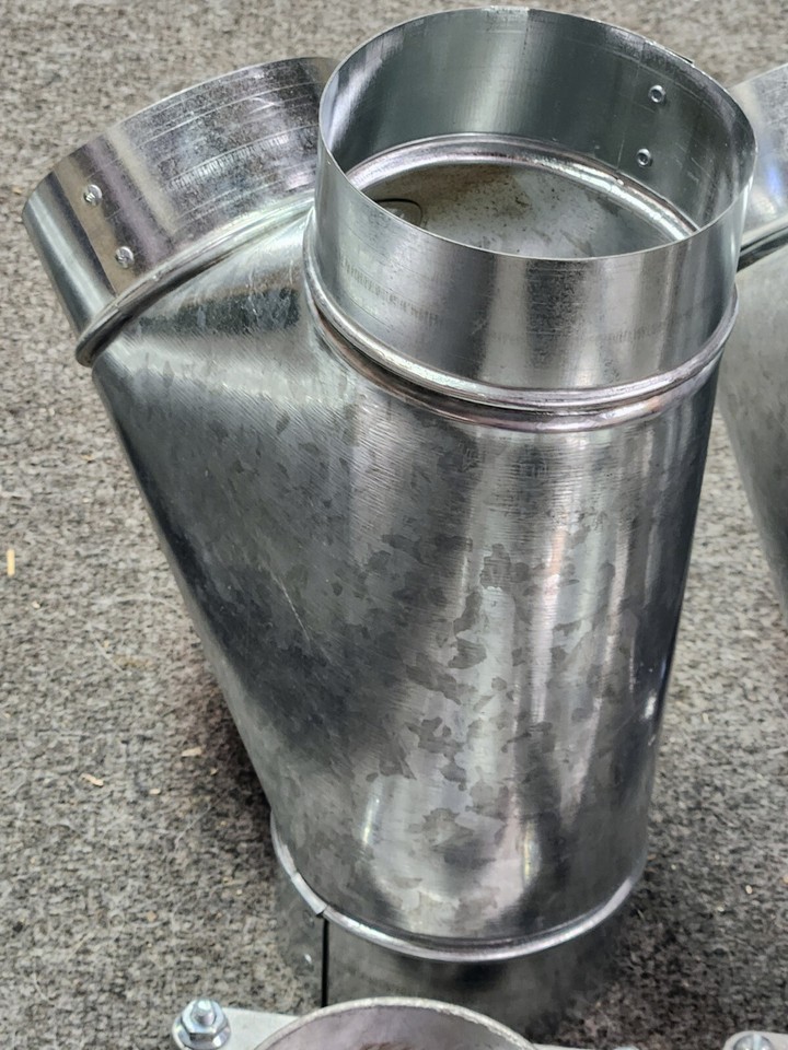 Metal 4" WYE Fittings for Dust Collection System Qty 4 eBay