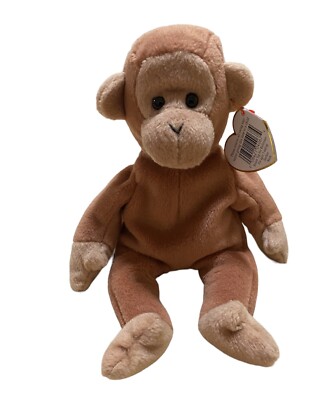 TY Beanie Baby “ Bongo” the Monkey Style 4067 Retired 1995 PVC Pallets ...