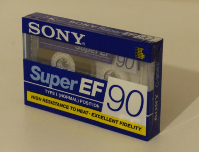 SONY Super EF 90 - Audiokassette NEW / NEU Vintage Cassette !