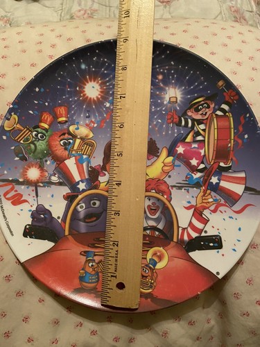 Plato de fiesta de cumpleaños McDonalds 2002. Birdie de hamburguesas Ronald Grimace - Imagen 4 de 10