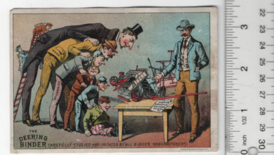 Deering Steel Binder Victorian Trade Card 1800s 3