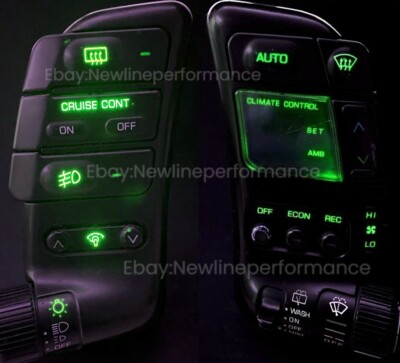 Green Headlight/Climate Pod LED Bulb kit For Nissan 300zx Z32 Turbo NA 1990-1996