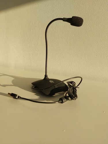 Mikrofon KLIM USB KLIM TALK przycisk do aktywacji elastyczny kompatybilny z dowolnym komputerem - Zdjęcie 2 z 5