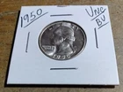 1950 Washington Quarter BU Uncirculated Mint State 90% Silver 25c US Coin