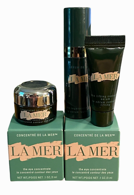La Mer The Eye Concentrate x 3 Mini Sample 3mL/0.1oz. Infused