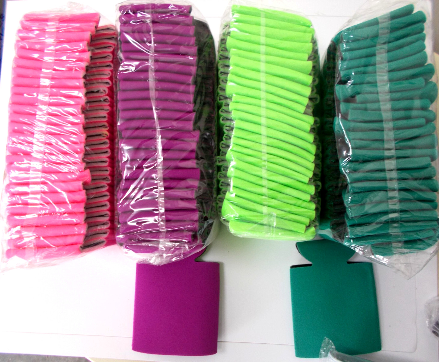 S Flexible Beverage Koozies Blank Insulator Sleeve Plft