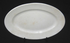 grand plat blanc faïence