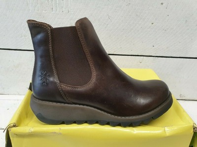 Ladies Fly London Salv Dark Brown 